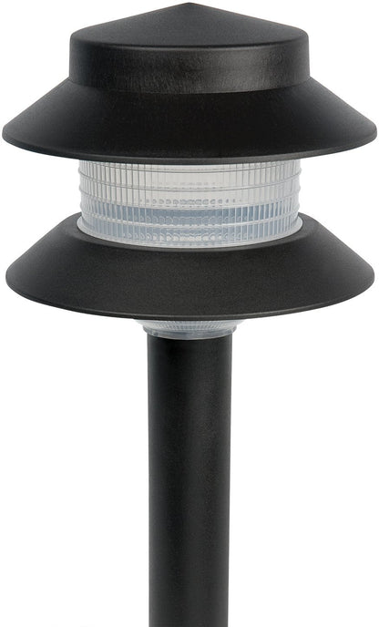 Paradise GL22627 Low Voltage Plastic 4W Path Light (Black, 12 Pack)