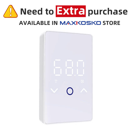 MAXKOSKO 70 sq.ft. Electric Floor Heat Mat Kit, 120 V Underfloor Radiant Heating System for Tile, Stone and Laminate Indoor Use with Alarm Cable Monitor