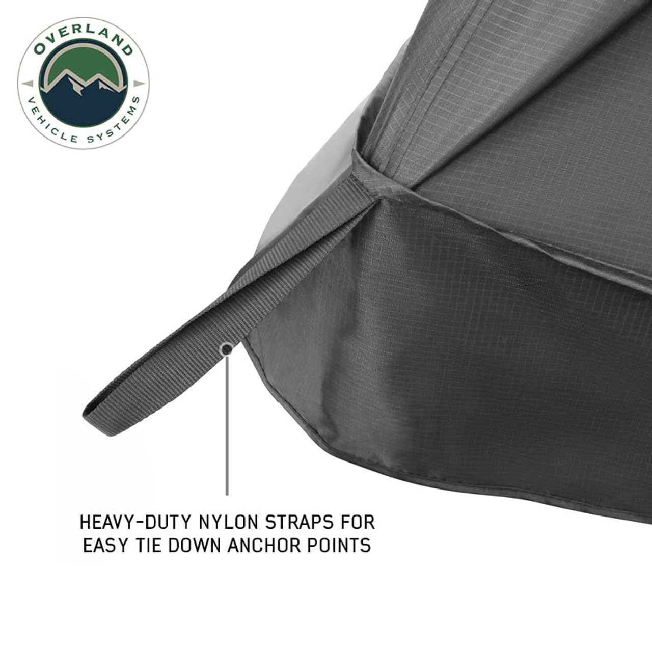 Overland Vehicle Systems XD Everest Annex Room Roof Top Tent Extension - Black Body Grey Trim (XD Everest Annex Room 2 Person)
