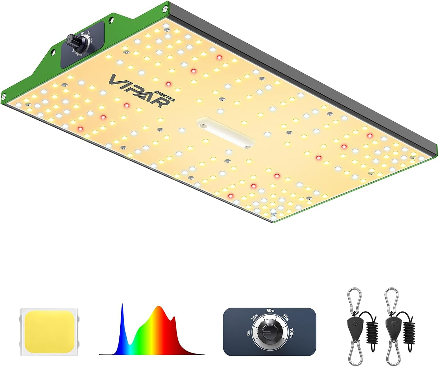 VIPARSPECTRA P700 Grow Light - 70W Dimmable Full Spectrum LED for Indoor Plants | 11000 Lumens, Perfect for Seedlings & Vegetables