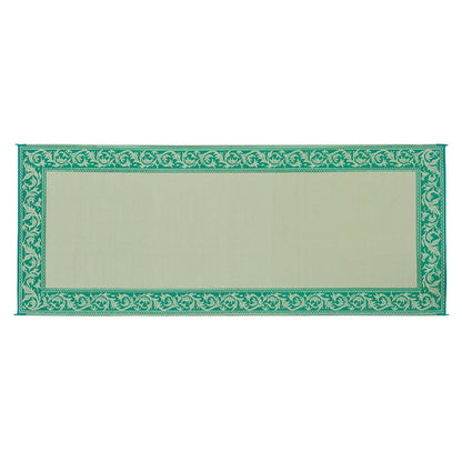 Stylish Camping Ming's Mark RC4 Reversible Classical Patio Mat - 8' x 20', Green/Beige
