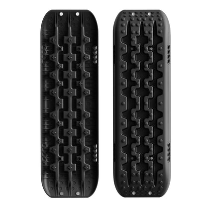 ALL-TOP Recovery Traction Boards, 2PCS & Mounting Kit, Reinforced Off Road Bendable Tire Friction Tracks (3rd Gen, Black)