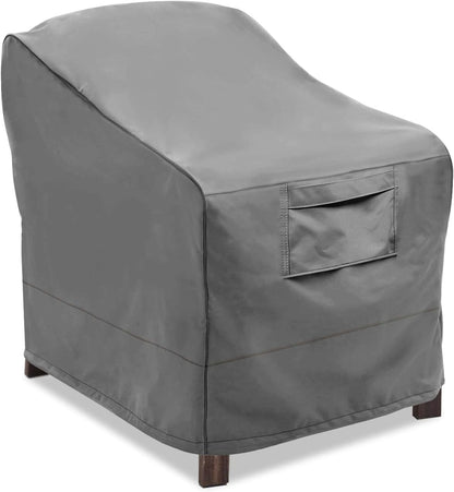 Vailge Patio Chair Covers - Heavy Duty Waterproof Lounge Deep Seat Cover | Medium Grey
