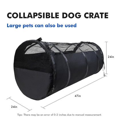 stryfull Pet Tube Soft Sied Dog Carries,Extra Long Cat Tunnel for Cars, Outsidet Enclosures Playpen Tunnel Catio for Long Distance Travel Road Trip