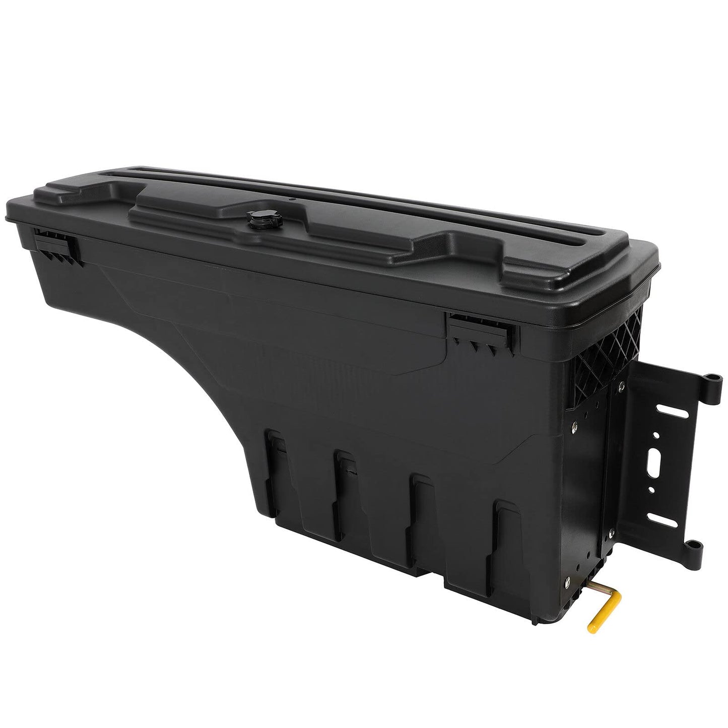 SCITOO Truck Bed Tool Box for Ford F-250 F-350 F-450 Super Duty 1999-2016 Right Passenger Side,Multi-Compartment Dividers Organized Storage,Heavy Duty & No-Drill Installation