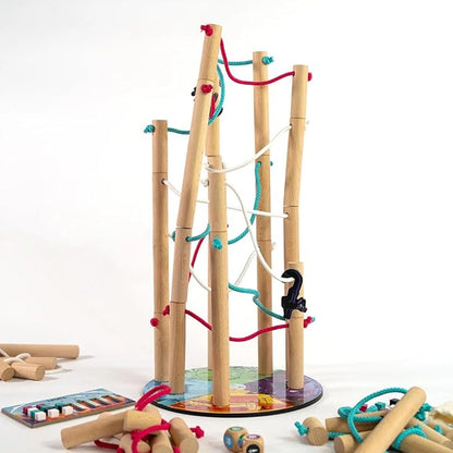 Nekojima | Avoid Mischievous Cats While Carefully Building a Japanese Power Grid | Stacking and Weaving Dexterity Game | Fun Family Game for Kids and Adults Ages 8 and Up | 1 to 5+ Players | 15 Min