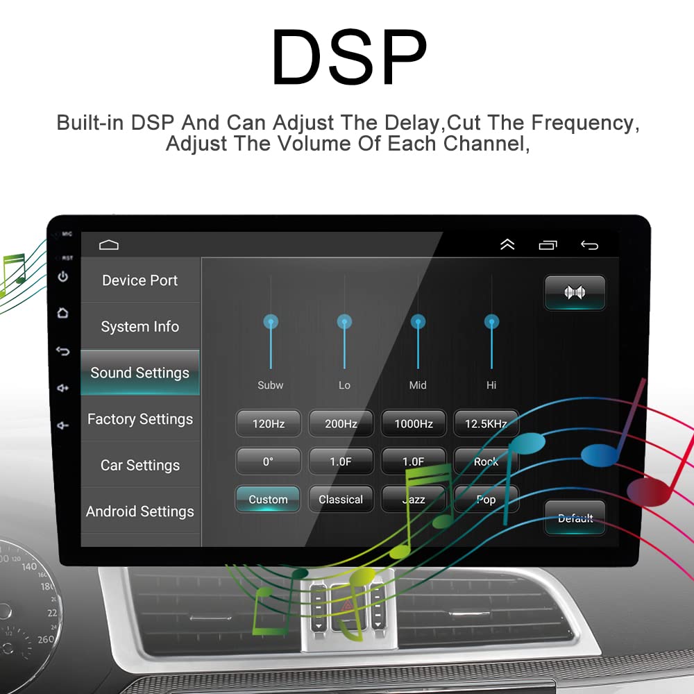 for Jeep Patriot Compass Radio 2017-2019 Car Stereo Wireless/Wired Apple Carplay Android Auto EQ with 9.7" Tesla Touchscreen GPS Navigation Built-in DSP Bluetooth Head Unit Free Backup Camera
