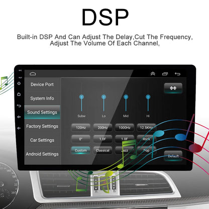for Jeep Patriot Compass Radio 2017-2019 Car Stereo Wireless/Wired Apple Carplay Android Auto EQ with 9.7" Tesla Touchscreen GPS Navigation Built-in DSP Bluetooth Head Unit Free Backup Camera