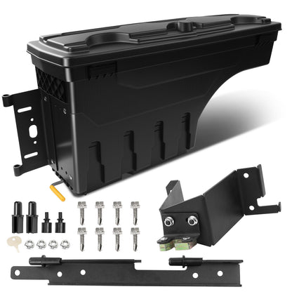 Orceed Driver Side Truck Bed Storage Tool Box Lockable, Fit for Chevrolet Silverado & GMC Sierra 1500 2019-2020, Rotatable Tool Box, Waterproof, Combination Lock