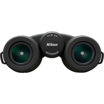 Nikon PROSTAFF P7 10x30 Binoculars 10x Magnification Compact Outdoor Binoculars Bundle with ProStaff Suspender Harness Binocular Strap + Cleaning kit + Floating Strap