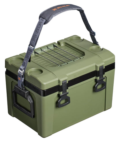 Stanley Adventure Outdoor Cooler 24 qt | Heavy Duty Outdoor Camping Cooler with Easy Carry Top Handle | BPA-Free | Dried Pine