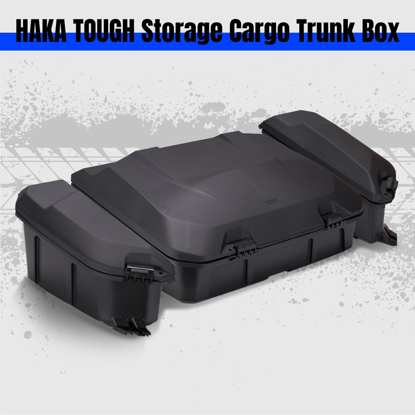 HAKA TOUGH 96L &13.5L Rear Storage Cargo Box for 2024+ Can-Am Maverick R, Rear & Side Cargo Storage Trunk Box for 2024+ Can Am Maverick R X RS Accessories, Replace #715007182, 715007372 (3pcs)
