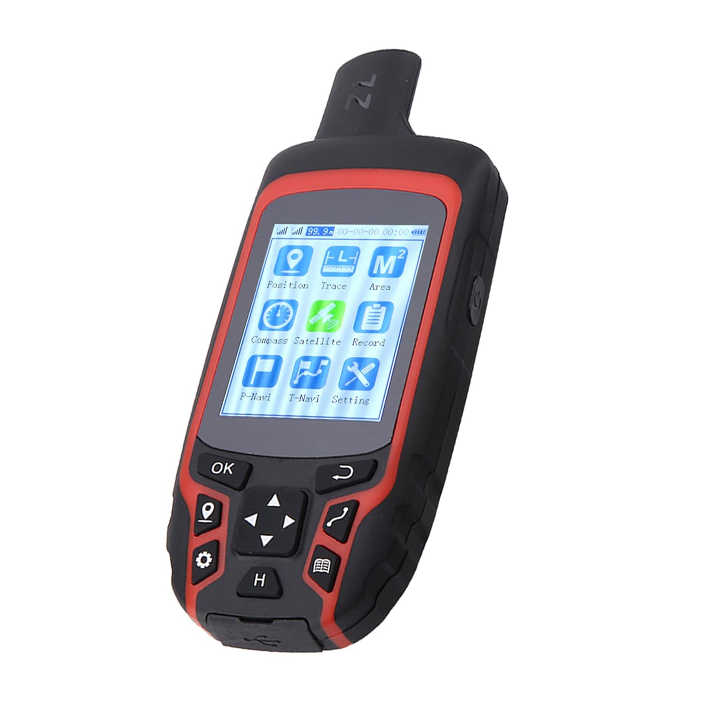 Oumefar A6 Handheld Navigation Compass Outdoor Location Tracker USB Rechargeable IP65 3500mAh Battery for Hiking Fishing Forestry Geology