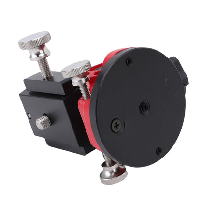 fosa Latitude Adjustment Base for Adults Astronomy, Telescope Tripod 3/8 Inch 0-90 Degree Adjustable Equatorial Mount, Equatorial Wedge Telescope Mount Latitude Base (Black Red)