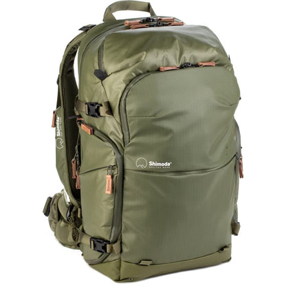 Shimoda Explore v2 35 Starter Kit (w/Medium DSLR Core Unit), Landscape Adventure Outdoor Photography Travel Pack, Carry-On Compatible, 16" Laptop Sleeve, Anti-Theft Camera Access, Army Green