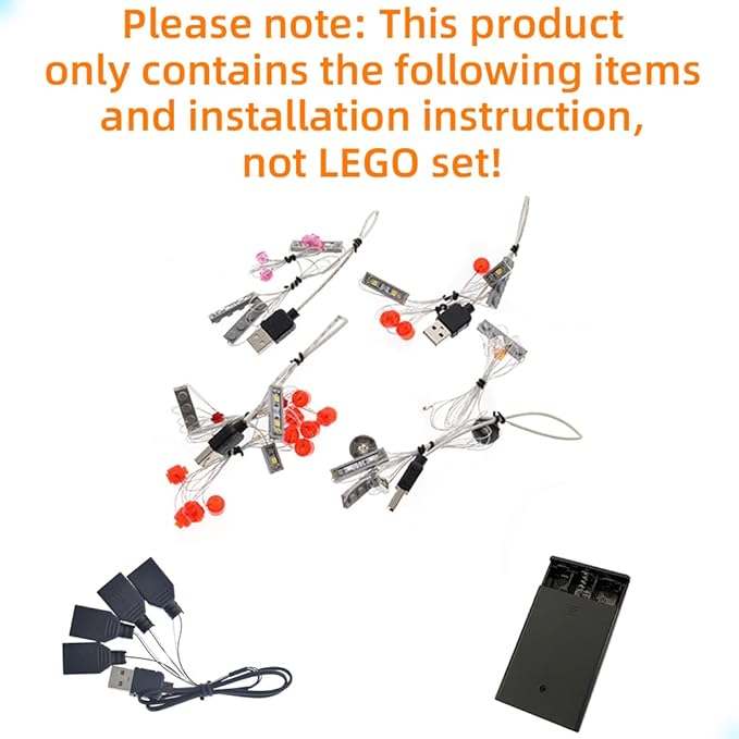 LED Light Kit Compatible with Lego NINJAGO City - Lighting Set for NINJAGO 70620 Building Model (Model Set Not Included)