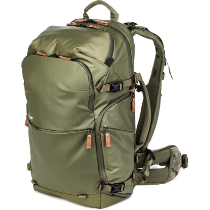 Shimoda Explore v2 35 Starter Kit (w/Medium DSLR Core Unit), Landscape Adventure Outdoor Photography Travel Pack, Carry-On Compatible, 16" Laptop Sleeve, Anti-Theft Camera Access, Army Green