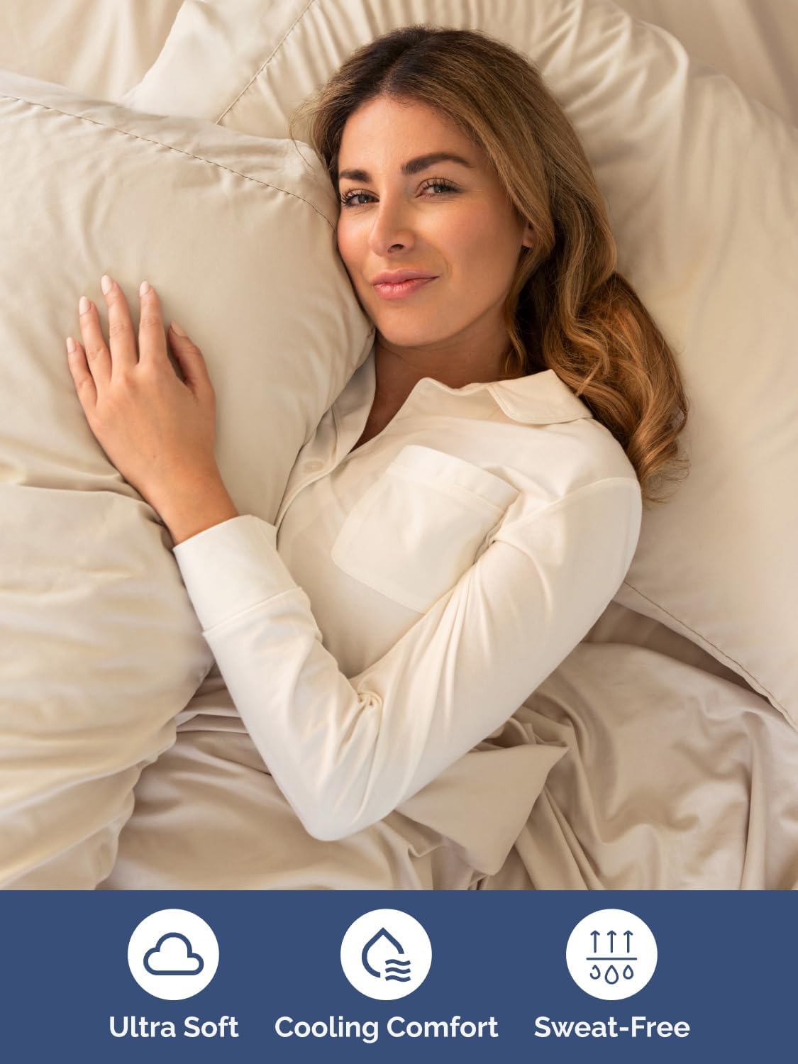 Skiennix Extra Deep Cal King Sheet Set | 6-Piece Breathable Cooling Bedding - Soft, Wrinkle-Free, Easy Fit - Wheat Color
