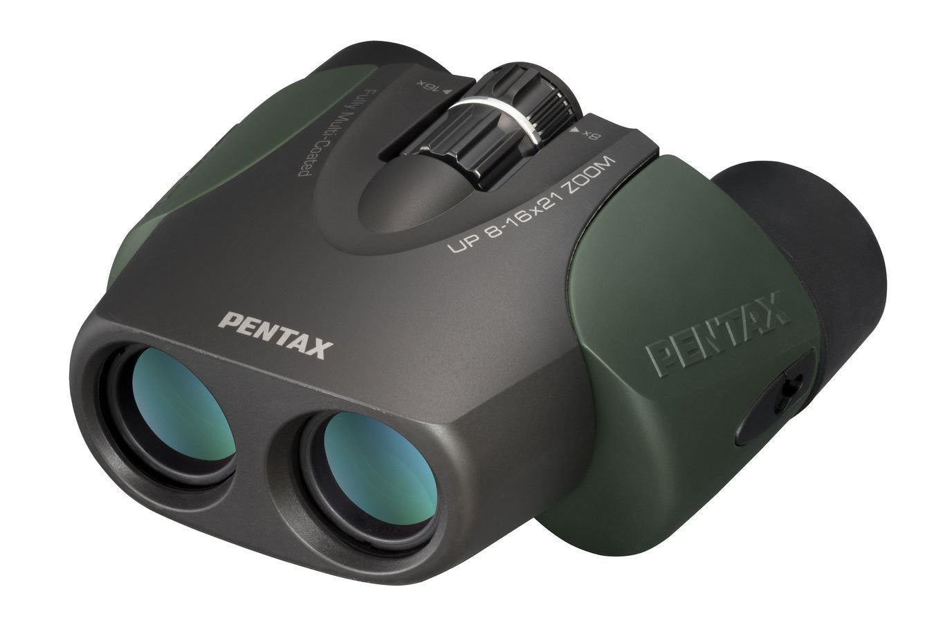 Pentax UP 8-16x21 Green Binoculars (Green) Fully-Multi Coating Zoom Tripod Socket Provide