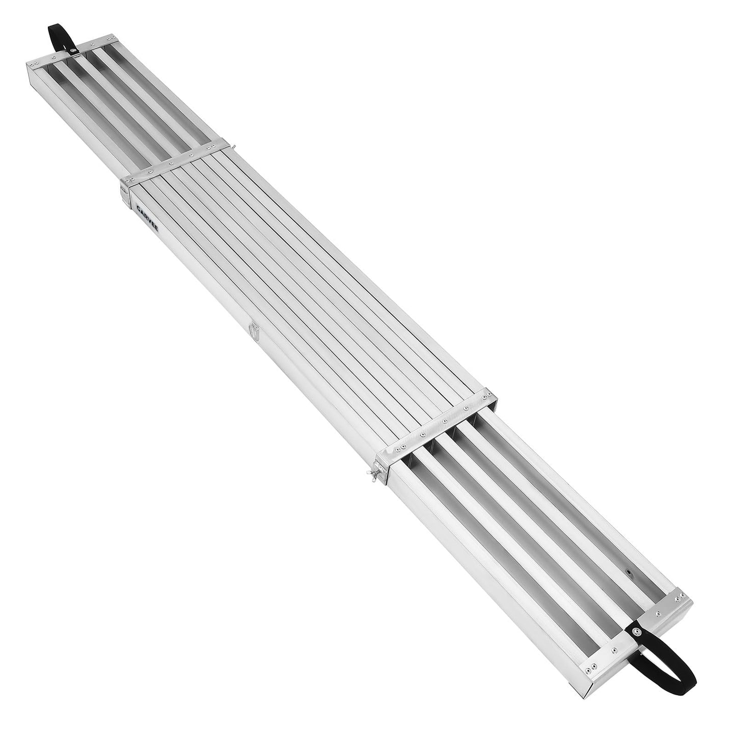 Garvee 9-15Ft Telescoping Plank, Aluminum Work Plank, 440Lbs Capacity, Aluminum Scaffolding Plank with Skid-Proof Platform Scaffold Ladder Accessory (9-15FT - Sliver)