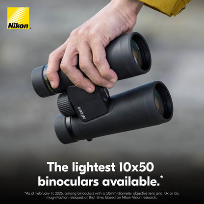 Nikon Monarch M5 10x50 Binocular | High-Magnification Waterproof Fogproof Rubber-Armored 50mm Objective Binocular with ED Glass Multilayer-Coated Lenses | Wildlife Nature Observation Optic