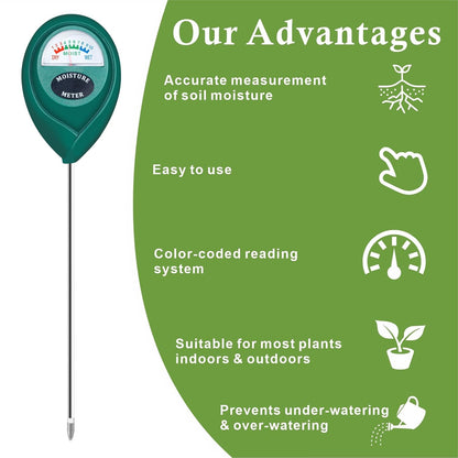 XLUX Soil Moisture Meter - Durable 304 Stainless Steel Probe for Instant Readings | Ideal for Indoor & Outdoor Plants