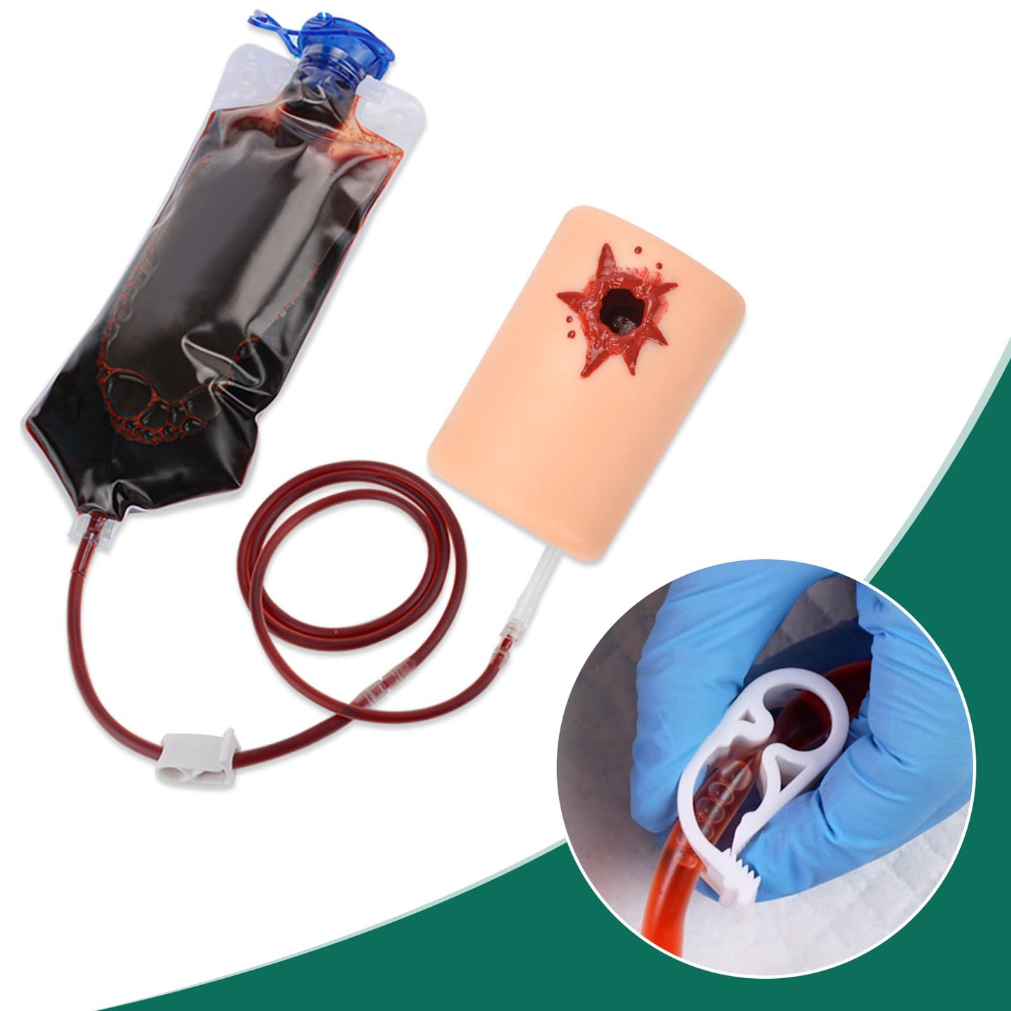 MedEduQuest Wound Packing Trainer for Tourniquet Bleeding Control Training，Stop The Bleeding Training Kit for Medical Classes, Carrying Bag