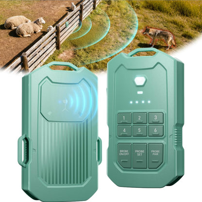 LETWESAF Accurate Radar Perimeter Alarm, 24GHz mmWave Outdoor Security System, 1/2 Mile Range, 50ft Detection Zone, Rechargeable Weatherproof Motion Detector for Home Yard Farm RV Property Camping