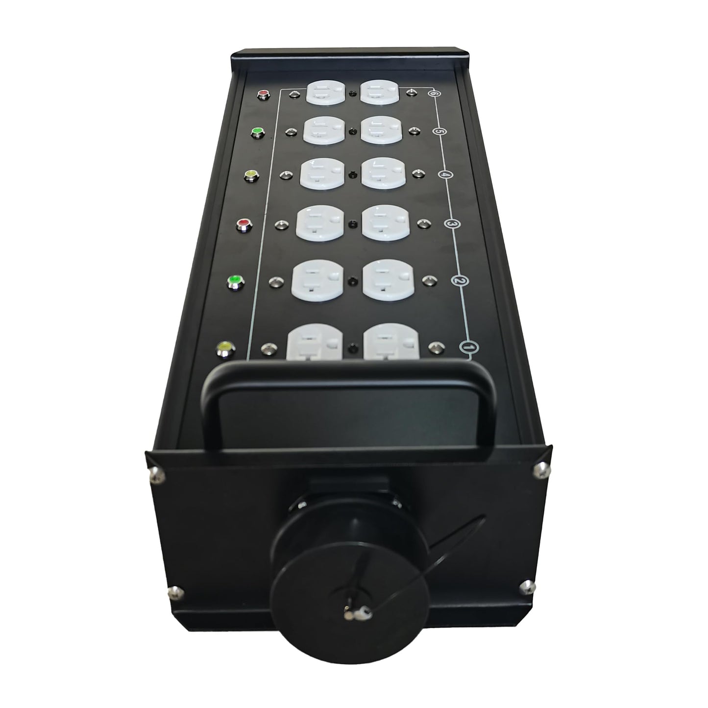 JUNMAN 6 Channel 19pin Socapex to 12 Edison Power Distro Distributor Box for Stage DJ Lighting Party Event Show