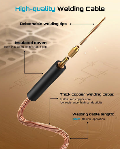 SEESII 10KW Capacitive Battery Spot Welder: 12V Power Supply Available, Spot Welding Machine with Low Internal Resistance, Overvoltage Protection, for Battery Packs DIY & Repair