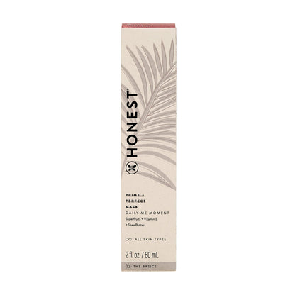 Honest Beauty Antioxidant-Rich Moisturizing Prime + Perfect Mask | Smooths, Firms, + Preps | Shea Butter, Superfruits, Vitamin E | EWG Verified, Vegan + Cruelty Free | 2 fl oz