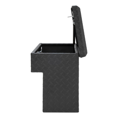 UWS EC10993 33-Inch Matte Black Heavy-Wall Aluminum UTV Side Tool Box for Select Polaris Ranger, RigidCore Lid