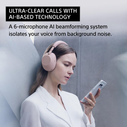 Sony WH-1000XM6 The Best Noise Canceling Wireless Headphones, HD NC Processor QN3, 12 Microphones, Adaptive NC Optimizer, Mastered by Engineers, Studio-Quality, 30-Hour Battery, Platinum Silver