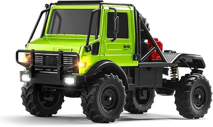 MN-333 1/18 Semi-Truck RC Crawler Unimog U4000 4WD Full Scale Off Road RC Rock Crawler 4x4 RC Car RTF Alloy Climing Vehicle for Hobby Gifts