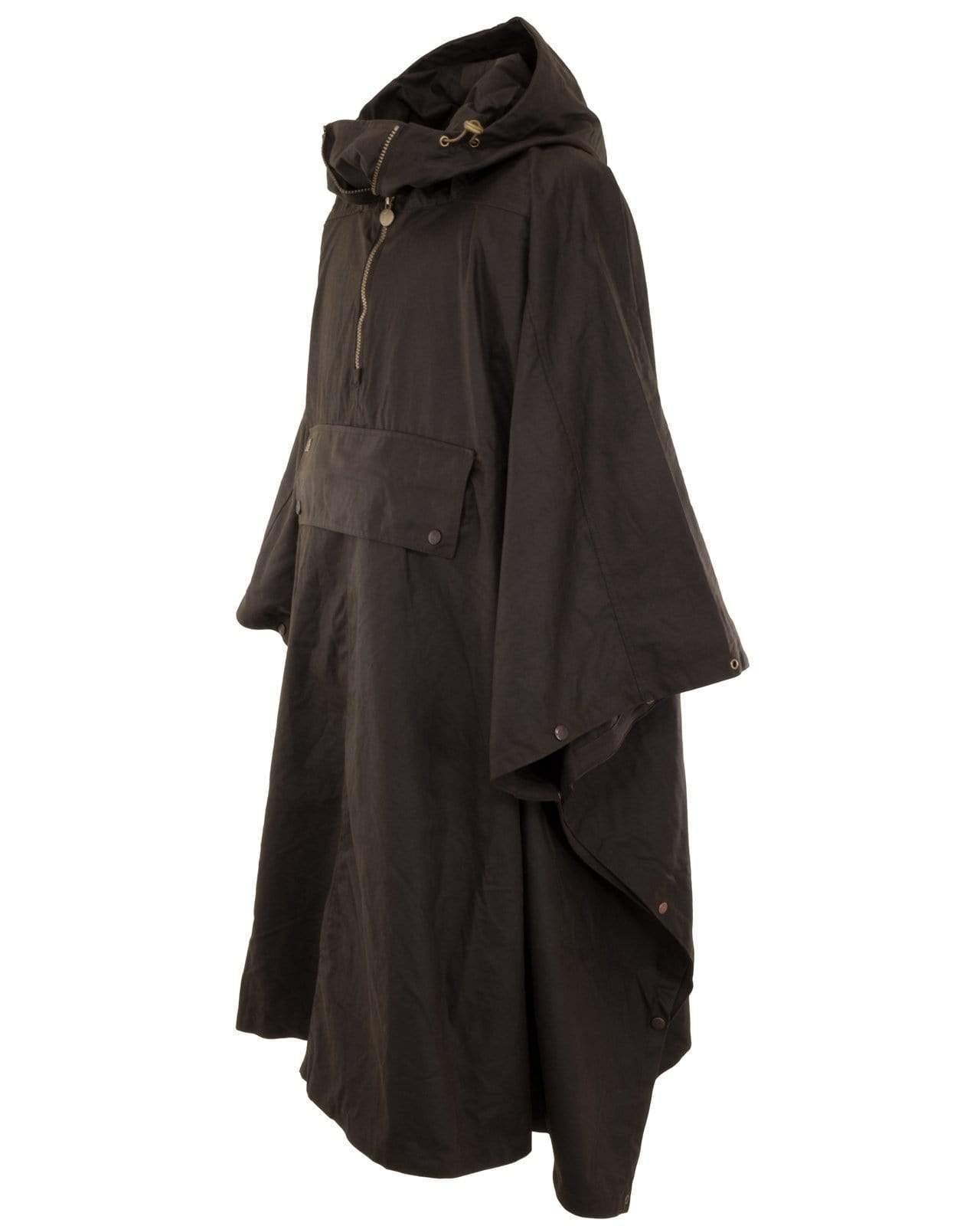Outback Trading Unisex 2101 Waterproof Breathable Packable Cotton Oilskin Poncho - One Size