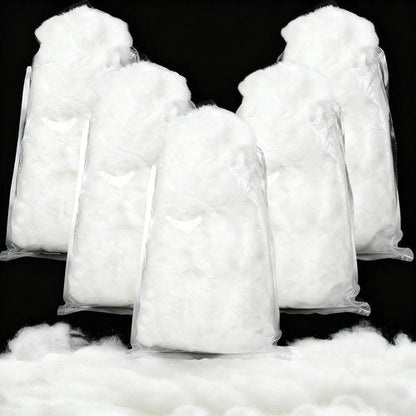Cididu Fake Snow - 1000g Fluffy Artificial Fiber Fill for Christmas Decor | Soft White Indoor Home Decoration