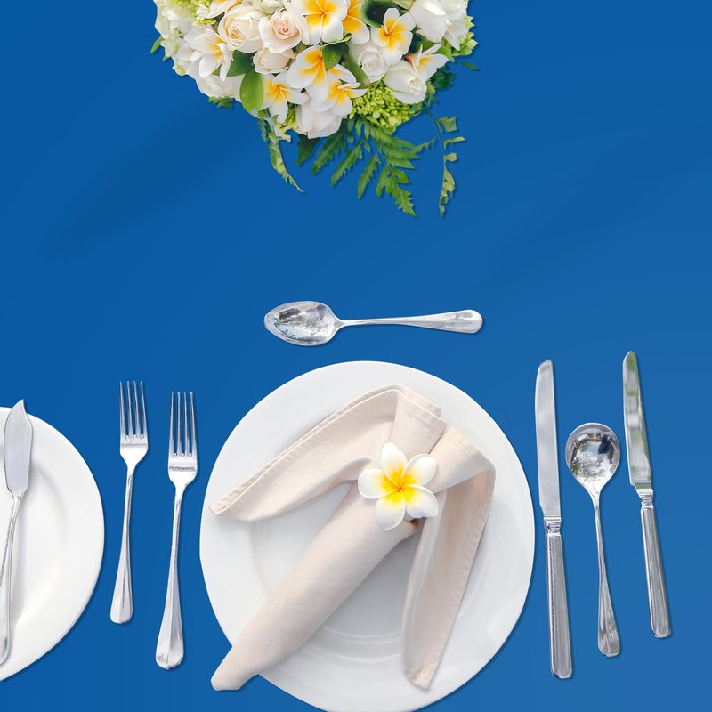 YSYJ 12 Pack Royal Blue 54 x 108 Inch Disposable Plastic Tablecloths Rectangle Table Cloth Plastic Table Cover for Parties