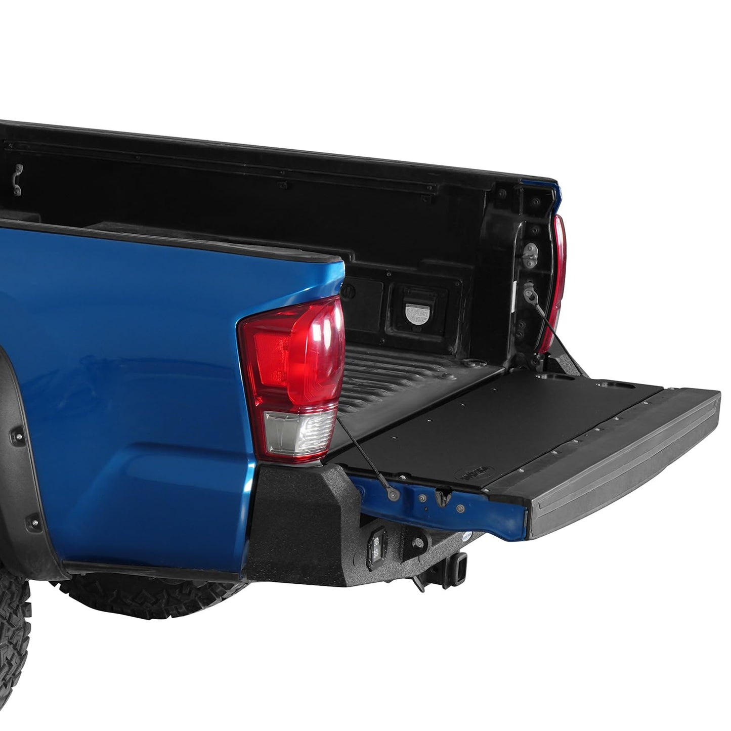Hooke Road Tacoma Flat Tailgate Cover Panel Table Plate Pad for 2005-2023 Toyota Tacoma 2nd 3rd Gen, Tail Gate Camping Cutting Board - Black