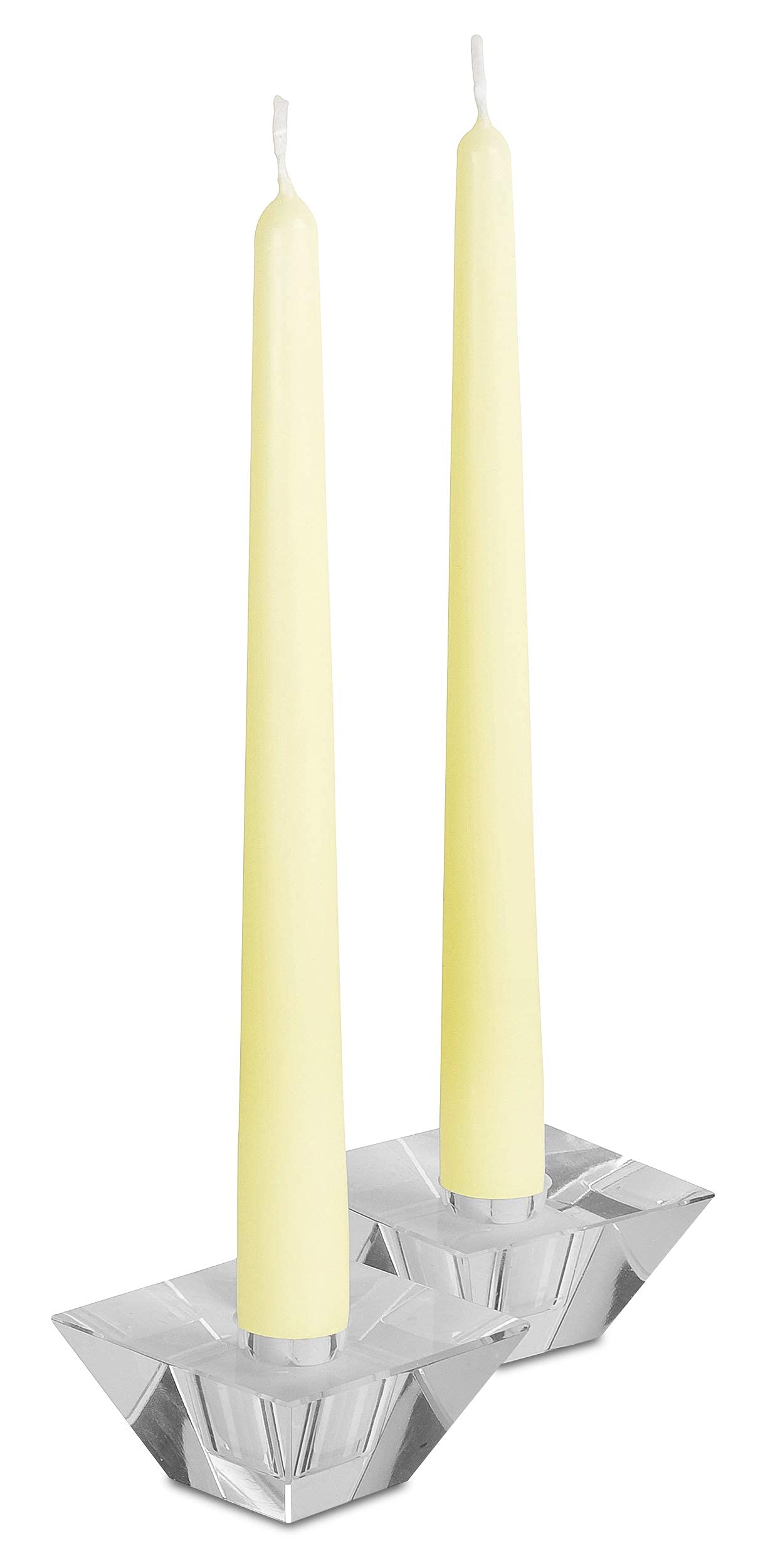 12 Pack Tall Taper Candles - 12 Inch Ivory Dripless, Unscented Dinner Candle - Paraffin Wax with Cotton Wicks - 10 Hour Burn Time