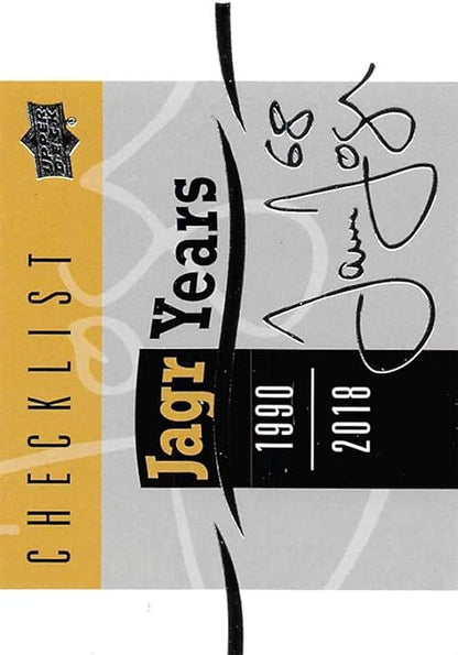 2018-19 Upper Deck Jagr Years Hockey Card #NNO Header Card Official UD Trading Card