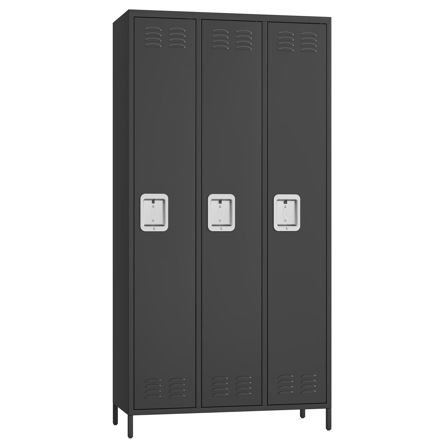 GAOMON 3 Doors Employee Lockers for Office, Metal Sorage Locker Combination, Lockable Employees Metal Locker with Door, Industrial Storage Lockers for Home, School, Gym (3 Doors)