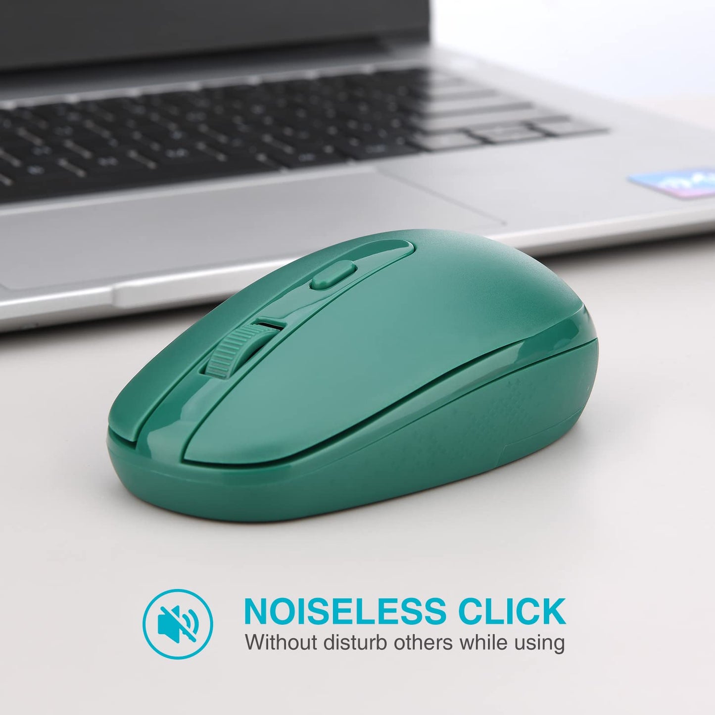 Rii Wireless Mouse RM700 2.4G Silent Mouse with USB Nano Receiver for Laptop,PC,Mac,Chromebook,Windows (Pink)