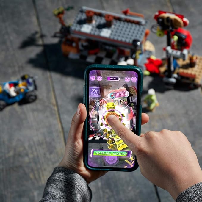 LEGO Hidden Side Shrimp Shack Attack 70422 Augmented Reality (AR) Building Set with Ghost Minifigures and Toy Car for Ghost Hunting Tech Toy for Boys and Girls (579 Pieces)