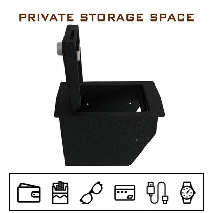 Center Console Gun Safe Vault - TuoJue Premium In-vehicle Console Gun Vault Lockbox Compatible with Honda 2023-2026 CR-V Console Organizer Locking Vault with Superior Fingerprint Lock