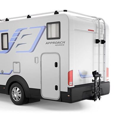 Thule Range Hanging Bike Rack, Designed for RV Travel, Carry 4 Bikes, Integrated Locks Included, Arms fold When not in use