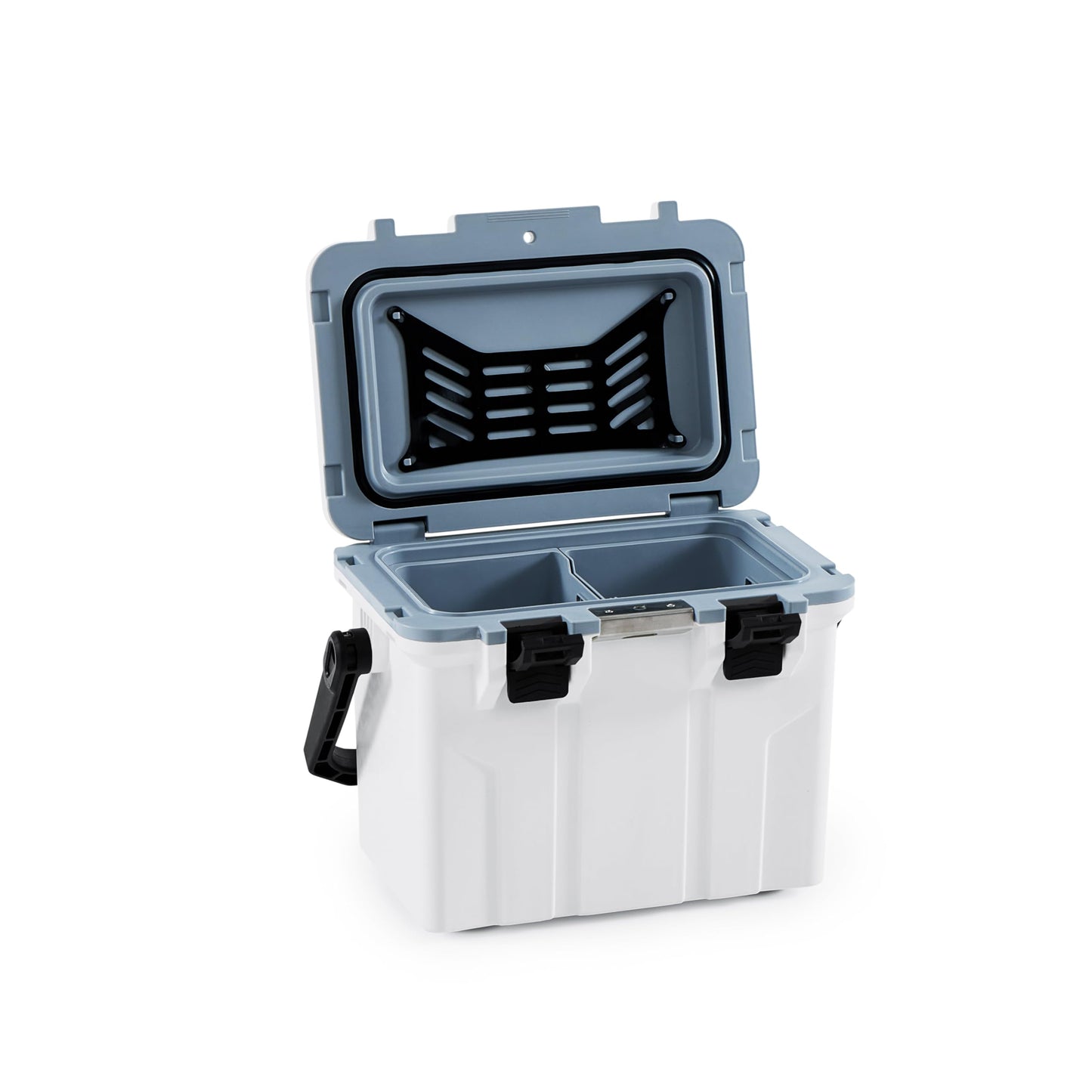 Hard Cooler Box 16 QT - Portable Ice Chest, 15-Can Capacity, Waterproof, Heavy-Duty for Camping, Beach, Outdoor Activities - BluBox