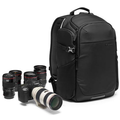 Manfrotto Advanced Befree III Professional Photography Backpack for Camera and Laptop, Bag for Reflex/Mirrorless Camera with Lenses, with Interchangeable Padded Dividers and Tripod Attachment