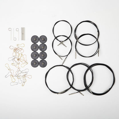 Knit Picks Options Wood Interchangeable Knitting Needle Set with Case and Stitch Markers (Peppermint Twist)