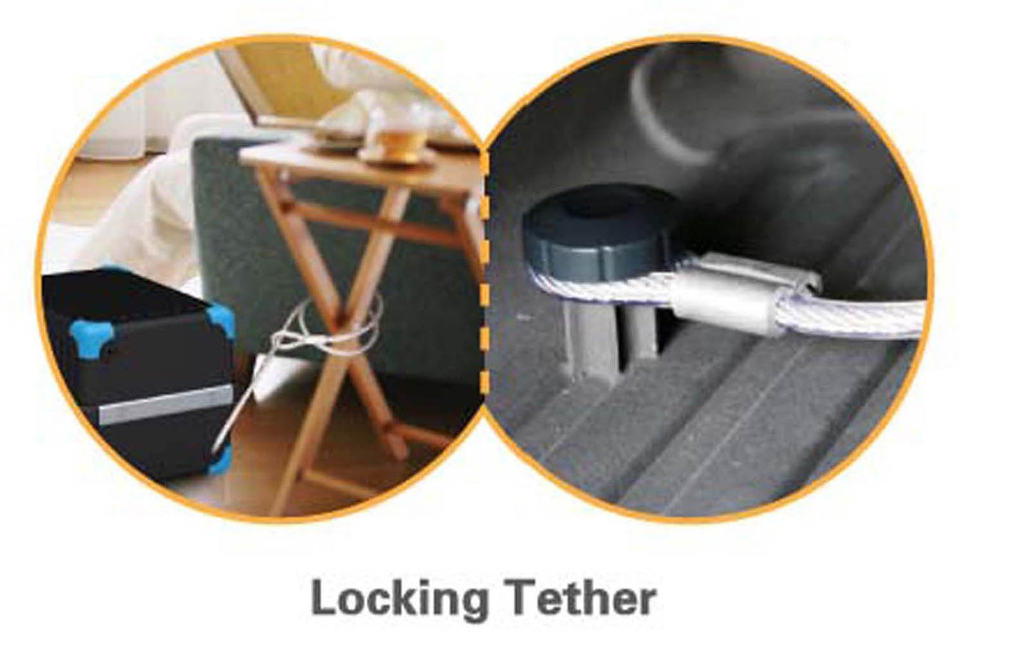 ML-35P Portable Safe Locker with Adjustable Combination Lock and Steel Tether, 1.23 Cubic Feet Capacity