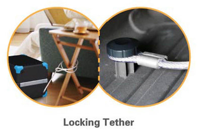 ML-35P Portable Safe Locker with Adjustable Combination Lock and Steel Tether, 1.23 Cubic Feet Capacity